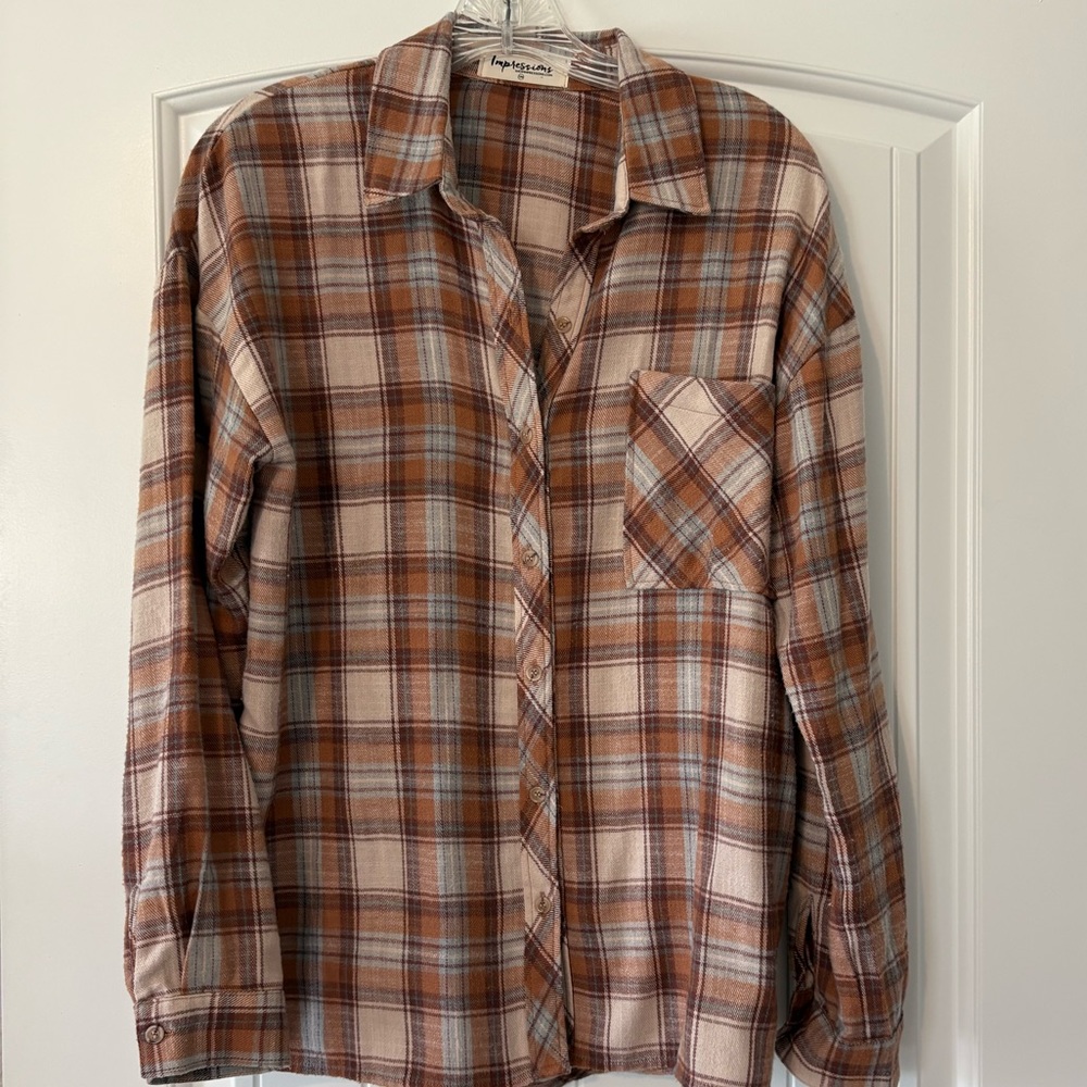 Plaid Flannel Shirt from ** Impressions Boutique ** Small/Medium